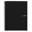 Notebook The Original Souple A5 Quadri. 5x5mm 140feuil. 4coul. Noir photo du produit