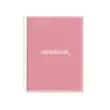 Notebook Emotions Souple A4 Lign&eacute; 7 mm 120 feuilles 5 couleurs Rose - Miquel Rius photo du produit