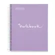 Cahier spirales rigide - A5 - Pointillé - 80 pages - Lavande photo du produit