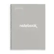 Notebook Emotions Rigide A4 Quadri. 5x5mm 80feuil. Gris photo du produit