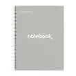 Notebook Emotions Rigide A4 Ligné 7mm 80feuil. Gris photo du produit