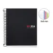 Notebook The Original Souple A6 Quadri. 5x5mm 140feuil. 4coul. Noir photo du produit