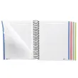 Notebook The Original Souple A6 Quadri. 5x5mm 140feuil. 4coul. Noir photo du produit