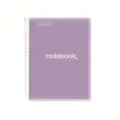 Cahier spirales souple - A5 - 5x5 - 120 pages - Lavande photo du produit