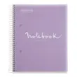 Notebook Emotions Souple A5 Lign&eacute; 7mm 120feuil. 5coul. Lavande photo du produit