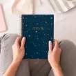 Notebook Lifestyle Rigide A5 Lign&eacute; 7mm 120feuil. 4coul. Thoughts photo du produit