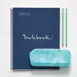 Notebook Emotions Rigide A4 Quadrillé 5 x 5 mm 80 feuilles Marine - Miquel Rius photo du produit