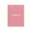 Notebook Emotions Souple A4 Quadri. 5x5mm 80feuil. Rose photo du produit