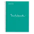 Notebook Emotions Souple A4 Quadrill&eacute; 5 x 5 mm 80 feuilles Turquoise - Miquel Rius photo du produit
