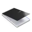 Bloc Notebook spirales - A5 - 5x5 - 120 feuilles - Gris photo du produit