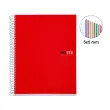 Notebook The Original Souple A5 Quadrillé 5 x 5 mm 200 feuilles 8 couleurs Rouge - Miquel Rius photo du produit