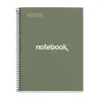 Notebook Emotions Rigide A4 Quadri. 5x5mm 80feuil. Vert photo du produit