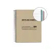 Notebook Eco Design Recyclé A5 Ligné 7mm 120feuil. 4coul. Kraft photo du produit