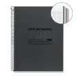 Notebook Eco Design Recyclé A4 Quadri. 5x5mm 120feuil. 4coul. Noir photo du produit
