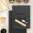 Notebook Eco Design Recyclé A4 Quadri. 5x5mm 120feuil. 4coul. Noir photo du produit