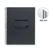 Notebook Eco Design Recycl&eacute; A5 Quadri. 5x5mm 120feuil. 4coul. Noir photo du produit