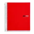 Notebook The Original Souple A5 Lign&eacute; 7mm 200feuil. 8coul. Rouge photo du produit