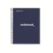 Notebook Emotions Souple A4 Lign&eacute; 7mm 120feuil. 5coul. Marine photo du produit