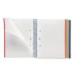 Notebook Emotions Souple A5 Quadri. 5x5mm 120feuil. 5coul. Marine photo du produit