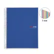 Notebook The Original Souple A4 Ligné 7mm 200feuil. 8coul. Bleu photo du produit