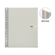 Cahier spirales souple - A4 - 5x5 - 200 pages - Gris photo du produit