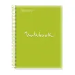Notebook Emotions Souple A4 Ligné 7mm 120feuil.  5coul. Lime photo du produit