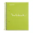 Notebook Emotions Souple A5 Quadri. 5x5mm 120feuil. 5coul. Lime photo du produit