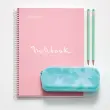 Cahier spirales rigide - A4 - 5 x 5 - 120 pages - Rose - Miquel Rius photo du produit