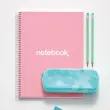 Notebook Emotions Rigide A5 Quadrillé 5 x 5 mm 120 feuilles 5 couleurs Rose - Miquel Rius photo du produit
