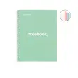 Notebook Emotions Rigide A4 Quadrill&eacute; 5 x 5 mm 120 feuilles 5 couleurs Menthe - Miquel Rius photo du produit
