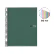 Notebook The Original Souple A4 Quadrill&eacute; 5 x 5 mm 200 feuilles 8 couleurs Kaki - Miquel Rius photo du produit
