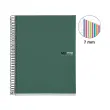 Notebook The Original Souple A5 Lign&eacute; 7mm 200feuil. 8coul. Kaki photo du produit