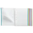 Notebook Emotions Souple A4 Quadri. 5x5mm 160feuil. 8coul. Turquoise photo du produit