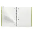 Cahier spirales souple - A4 - 5x5 - 80 pages - Vert photo du produit