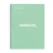 Notebook Emotions Rigide A4 Ligné 7 mm 120 feuilles 5 couleurs Menthe - Miquel Rius photo du produit