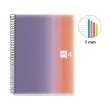 Notebook Aurora Souple A4 Lign&eacute; 7mm 120feuil. 4coul. Provence photo du produit