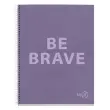 Notebook Be Eco Recycl&eacute; A4 Quadri. 5x5mm 80feuil. Am&eacute;thyste photo du produit