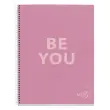 Notebook Be Eco Recyclé A4 Quadri. 5x5mm 80feuil. Rose photo du produit