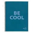 Notebook Be Eco Recyclé A5 Quadrillé 5 x 5 mm 80 feuilles Saphir - Miquel Rius photo du produit