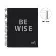 Notebook Be Eco Recyclé A5 Quadrillé 5 x 5 mm 80 feuilles Anthracite - Miquel Rius photo du produit