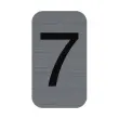 Plaque adhesive chiffre 7 photo du produit