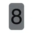 Plaque adhesive chiffre 8 photo du produit