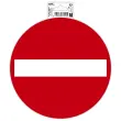 Panneau &laquo; Sens interdit &raquo; PVC - 20 cm - Exacompta photo du produit