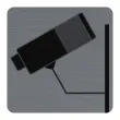 Plaque adhesive Surveillance camera photo du produit