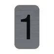 Plaque adh&eacute;sive chiffre &laquo; 1 &raquo; - Exacompta photo du produit