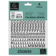 Pochette lettres adhesives (10 mm) noir photo du produit