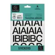 Pochette lettres adhesives (30 mm) noir photo du produit