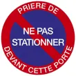 Panneau « Ne pas stationner » - 30 cm FR - Exacompta photo du produit