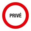 Panneau Prive  20 cm FR photo du produit