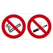 Panneau &laquo; Interdiction de vapoter et fumer &raquo; - Exacompta photo du produit